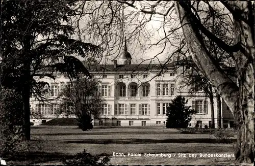 Ak Bonn am Rhein, Palais Schaumburg, Sitz des Bundeskanzlers