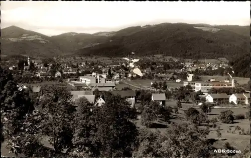Ak Wehr in Baden, Ortsansicht