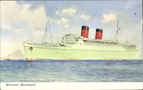 Ak Cunard Line, Passagierschiff RMS Mauretania