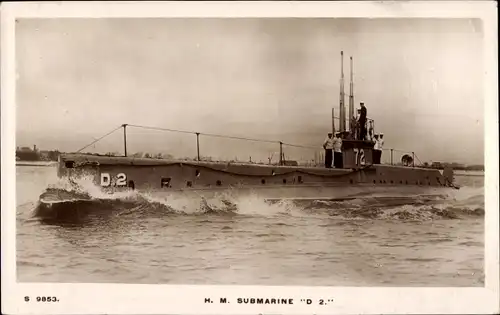 Ak Britisches Unterseeboot, U-Boot D 2