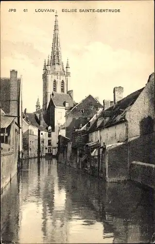 Ak Louvain Leuven Flämisch-Brabant, Sainte-Gertrude-Kirche