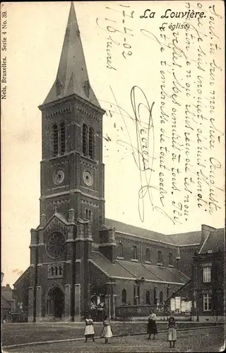 Ak La Louvière Wallonien Hennegau, Kirche