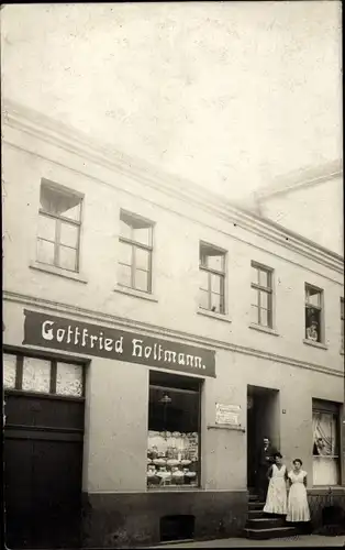 Foto Schalke Gelsenkirchen im Ruhrgebiet, Verkaufsstelle von Küppersbusch, Haus Nr 4