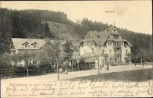 Ak Bärenburg Altenberg im Erzgebirge, Gasthof