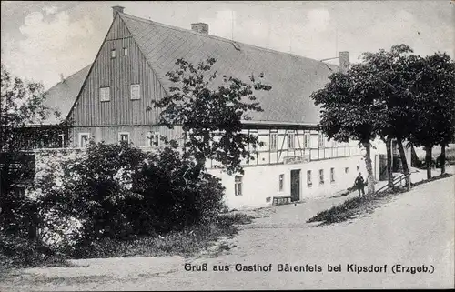 Ak Kipsdorf Altenberg im Erzgebirge, Gasthof Bärenfels
