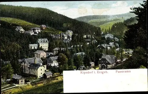 Ak Kipsdorf Altenberg im Erzgebirge, Blick auf den Ort mit Umgebung