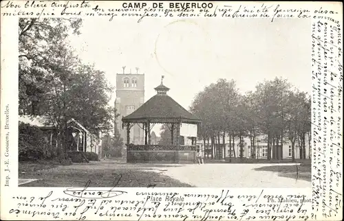 Ak Beverloo Beverlo Beringen Flandern Limburg, Camp, Place Royale