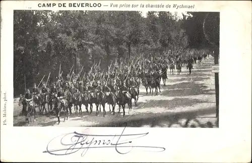 Ak Beverloo Beverlo Beringen Flandern Limburg, Blick auf die Wychmael-Straße