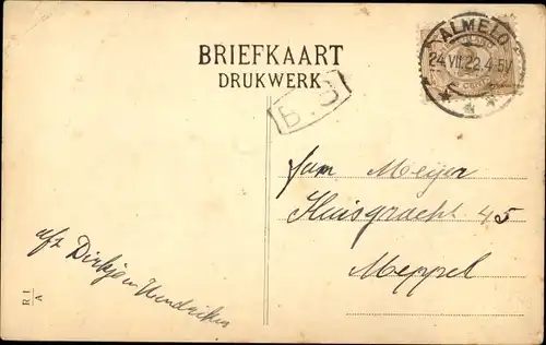 Ak Almelo Overijssel Niederlande, Huize Almelo