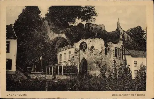 Ak Valkenburg Limburg Niederlande, Berkelpoort, Ruine