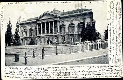 Ak Gent Gent Ostflandern, Gerichtsgebäude