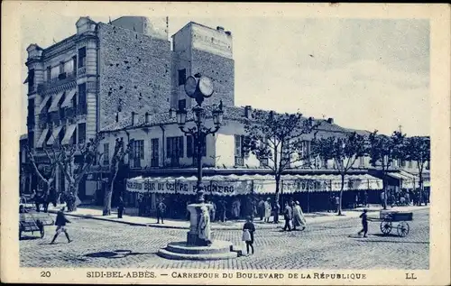 Ak Sidi Bel Abbès Algerien, Carrefour des Boulevard de la République