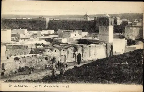 CPA Bizerte Tunesien, Quartier des Andalous