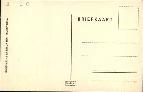 Ak Valkenburg Limburg Niederlande, Romeinsche Katakomben, Ingang