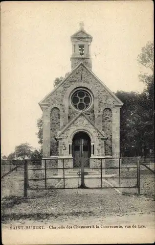 Ak Saint Hubert Wallonia Luxembourg, Chapelle des Hunters in la Converserie