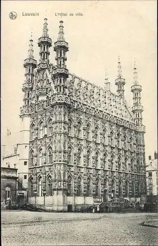 Ak Louvain Leuven Flämisch-Brabant, Rathaus