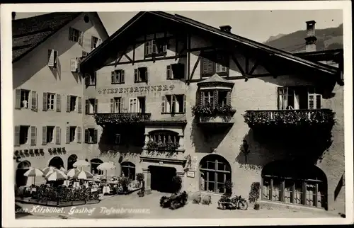 Ak Kitzbühel in Tirol, Gasthof Tiefenbrunner, Cafe Goldene Gans
