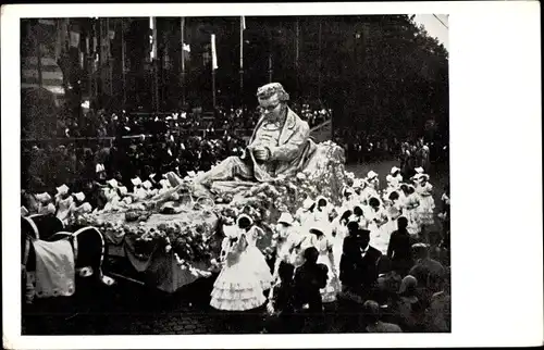 Ak Wien 1. Innere Stadt Österreich, 10. Sängerbundesfest, Festwagen des Wiener Schubertbundes