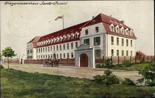 Ak Szamotuły Samter Posen, Kriegerwaisenhaus