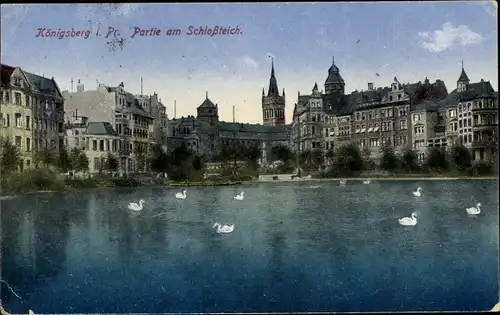 Ak Kaliningrad Königsberg Ostpreußen, Schlossteich