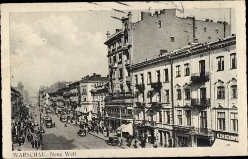 Ak Warszawa Warschau Polen, Neue Welt