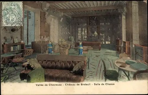 Ak Chevreuse Yvelines, Chateau de Breteuil, Salle de Chasse