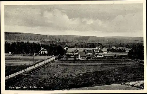 Ak Wennigser Mark Wennigsen im Deister, Blick auf den Ort