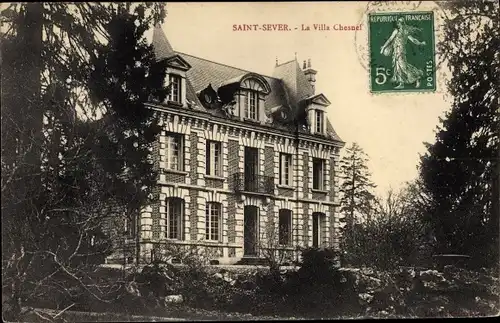 Ak Saint Sever Calvados, Villa Chesnel