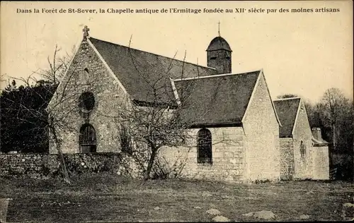 Ak Saint Sever Calvados, Chapelle antique de l'ermitage