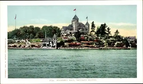 AK Thousand Islands New York USA, Hopewell Hall