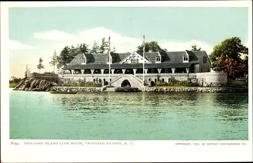 AK Thousand Islands New York USA, Thousand-Island-Club-House