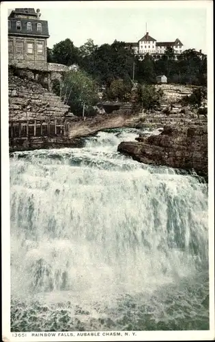 Ak Ausable Chasm New York USA, Rainbow Falls