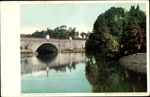 Ak Buffalo New York USA, Delaware-Park