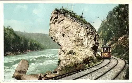 Ak Niagara New York USA, Giant Rock, Great-Gorge-Route