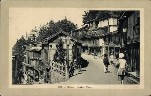 Ak Simla Shimla Himachal Pradesh Indien, Lukker Bazar
