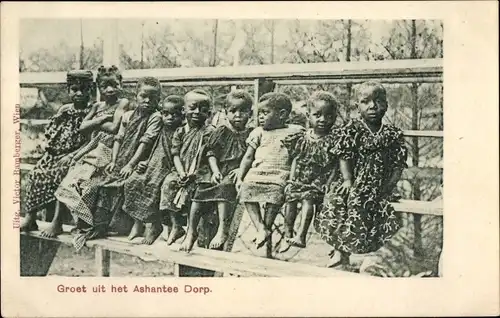 Ak Afrika, Kinder in einem Ashantee Dorf, Aschanti
