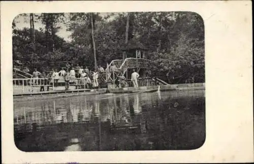 Ak Selens Aisne, Deutsche Soldaten in Uniformen, Schwimmbad, Sanitätskompagnie, I WK