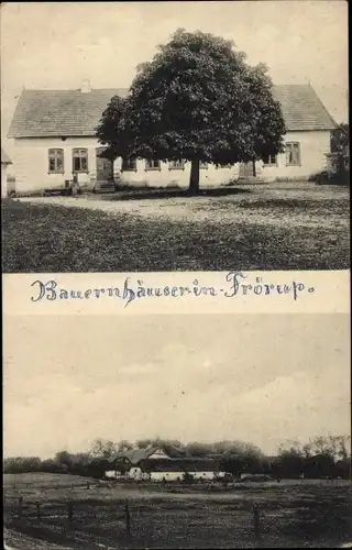 Ak Frörup Oeversee in Schleswig Holstein, Bauernhäuser