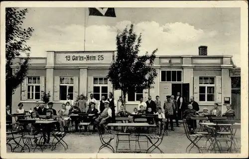 Ak Meerane in Sachsen, Gartenkolonie Wildwest eV, Gartenheim 1925