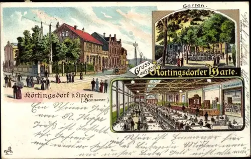 Litho Linden Hannover in Niedersachsen, Körtingsdorfer Warte, Garten