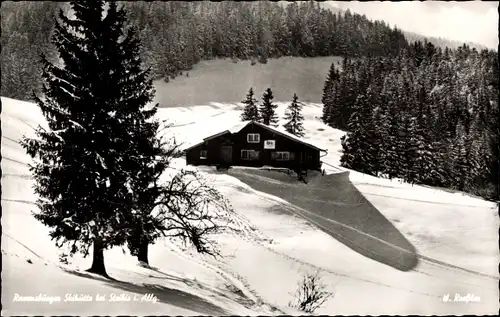 Ak Steibis Oberstaufen im Allgäu, Skihütte