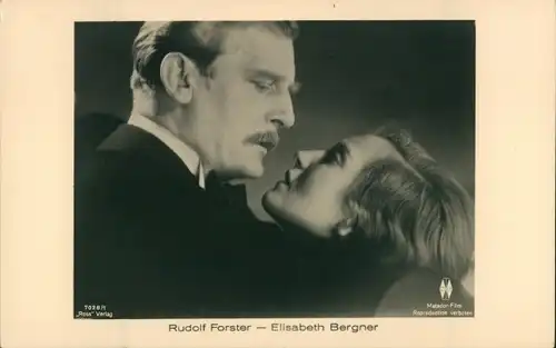 Ak Schauspieler Rudolf Forster, Schauspielerin Elisabeth Bergner, Portrait