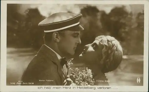 Ak Schauspieler Werner Fuetterer, Schauspielerin Dorothea Weck, Portrait, Film
