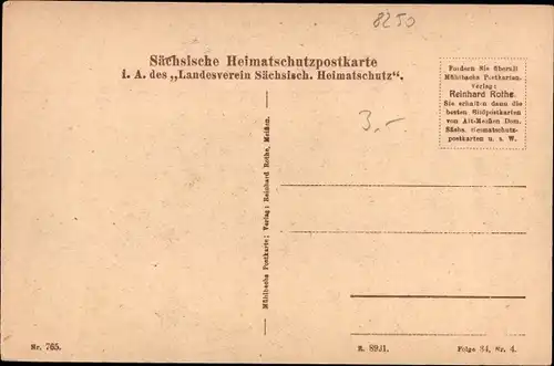 Ak Meißen in Sachsen, Alt-Meißen, Alter Hof, Sächsische Heimatschutzpostkarte