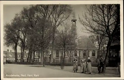 Ak Koudekerke Zeeland, Ned. Herv. Kerk