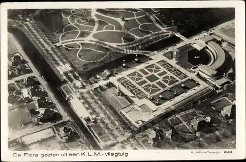 Ak Heemstede Nordholland Niederlande, Blumenausstellung Flora 1935, Fliegeraufnahme