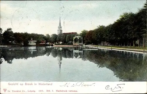 Ak Broek in Waterland Nordholland, Teilansicht