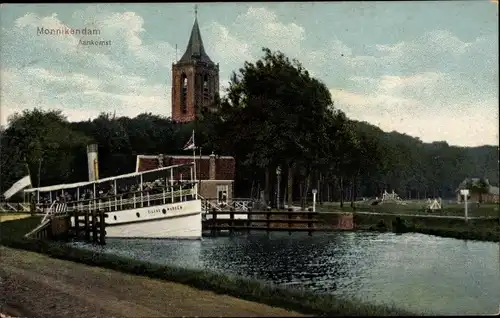 Ak Monnikendam Waterland Nordholland Niederlande, Aankomst