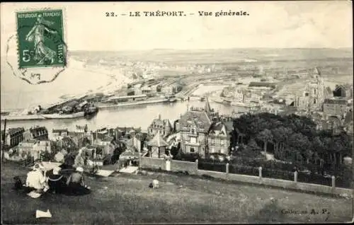 Ak Le Tréport Seine Maritime, Gesamtansicht