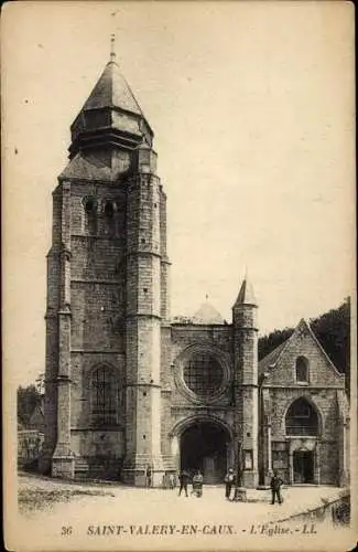 Ak Saint Valéry en Caux Seine Maritime, Die Kirche